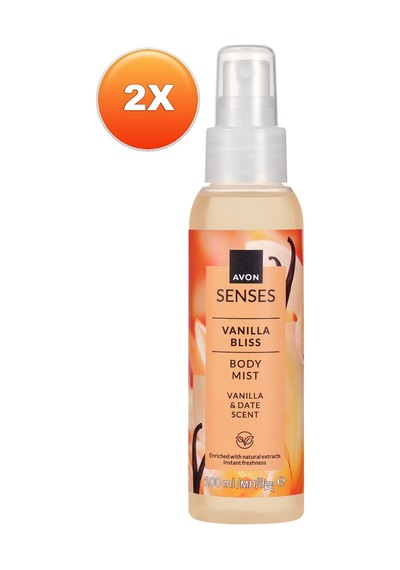 Vanilla Bliss Vanilya Ve Hurma Kokulu Vücut Spreyi 100 Ml. İkili Paket