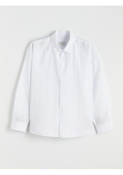 Lcw Vision Beyaz Regular Fit Poplin Erkek Basic Gömlek