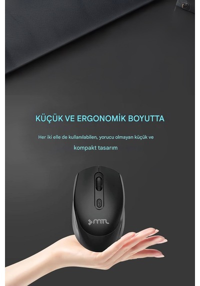 Bluetooth Şarj Edilebilir Kablosuz Ve Çift Mod Sessiz Mouse 800 - 1200 - 1400 Dpı Mt8122 Diğer