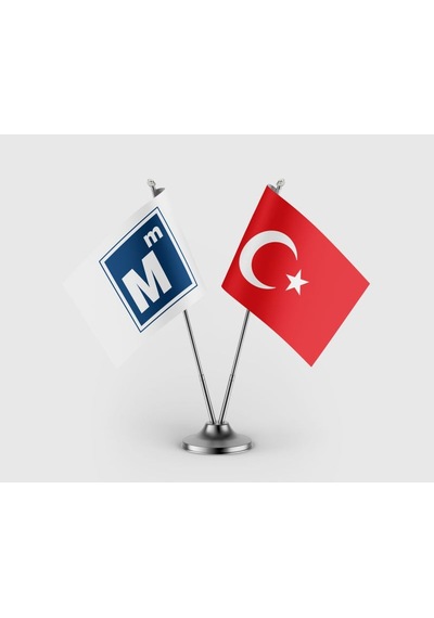 Muhasebe Ve Türk Bayrağı İkili Saten Masa Bayrağı Takımı Diğer