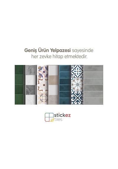 Genel 3d Kendinden Yapışkanlı Duvar Karosu 30,5 Cm X 30,5 Cm 4 Adet 0,371 M² Koyu Yeşil