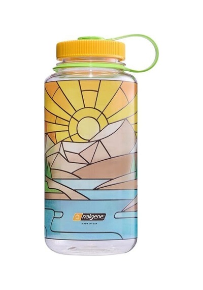 Nalgene 32oz Wm Clear Stained Glass River Görsel