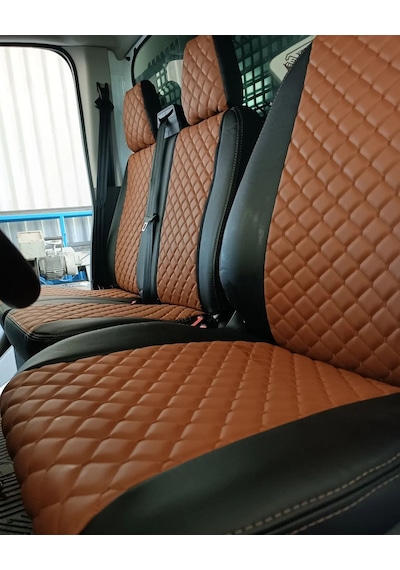 Ford Transit Araca Özel Tek Kabin Deri Oto Koltuk Kılıfı 158188