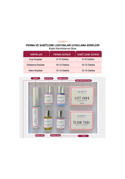 Kirpik Lifting Seti 10-12 Kullanım, Profesyonel Salon Etkisi, Evde 10 Dakikada Std Set