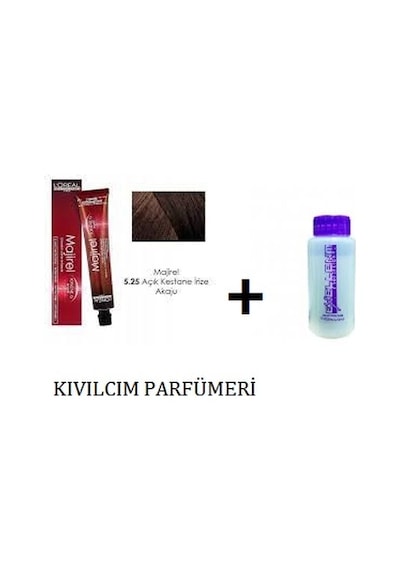 Loreal Majirel 5.25 Açık Kestane Irize Akaju Saç Boyası + Oksidan