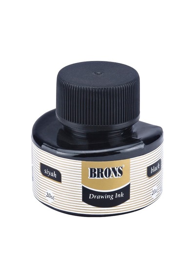 Brons 20 Cc Çini Mürekkebi Siyah
