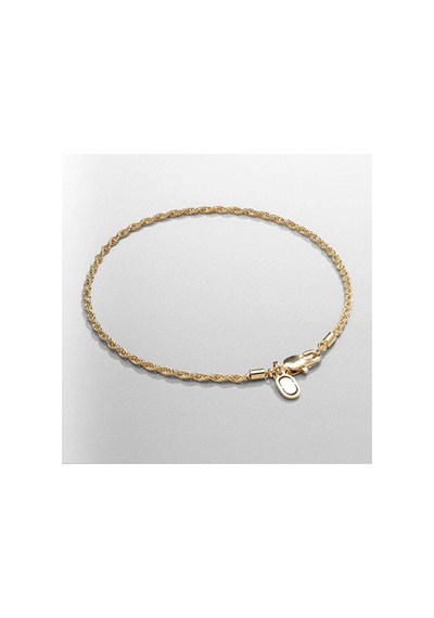 Halat Bileklik 2mm 14k Altın Kaplama