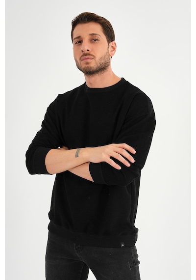 Alexander Gardi Alexandergardı Bisiklet Yaka Uzun Kollu Sweatshırt Unx-37400 Siyah