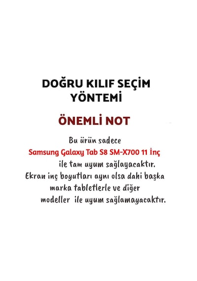 Samsung Galaxy Tab S8 Sm-x700 11 Inç Kılıf + Ekran Koruyucu Arka Kapak