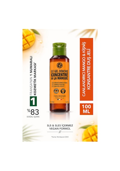 Konsantre Duş Jeli Mango & Kişniş 100 Ml - Ekolojik Doz Ayarlı Seyahat Boy Canlandırıcı Banyo Jeli Diğer