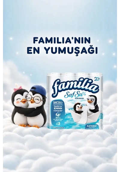Familia Saf Su Dokunuşu Kağıt Havlu 12 Rulo X 2 Adet