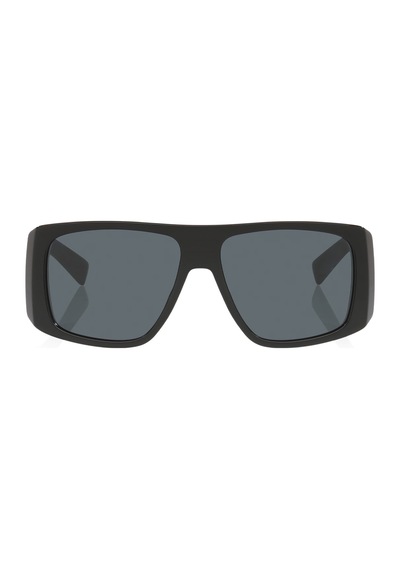 Sl832 001 57 Unisex Geometrik Siyah Kemik Güneş Gözlüğü Siyah