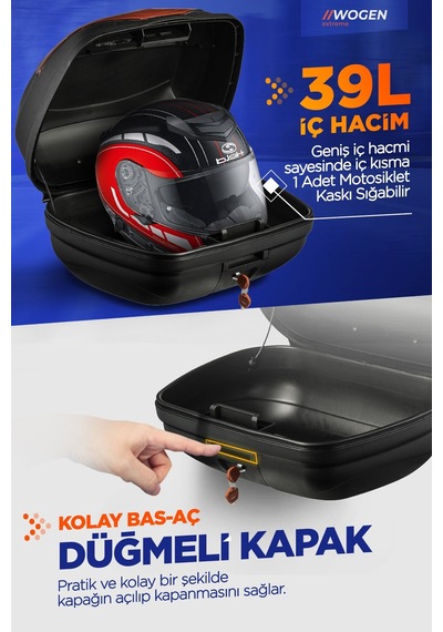 Wogen Wg39 Arka Çanta 39 L Premium Siyah Siyah
