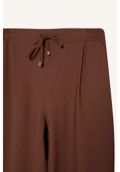 DeFacto 	Jogger Pantolon Keten Görünümlü Cepli Yüksek Bel Düz Paça R0433AZ25SPBN519
