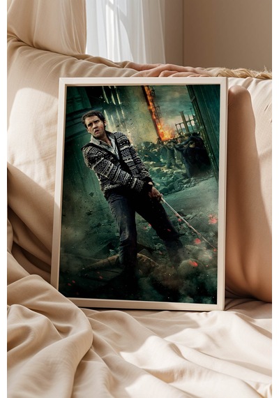 Neville Longbottom Gryffindor Kılıcı Çerçeveli Tablo - Lüks Harry Potter Kahramanlık Porteri Dekor Beyaz Neville Longbottom Gryffindor Kılıcı Çerçeveli Tablo - Lüks Harry Potter Kahramanlık Porteri Dekor Beyaz