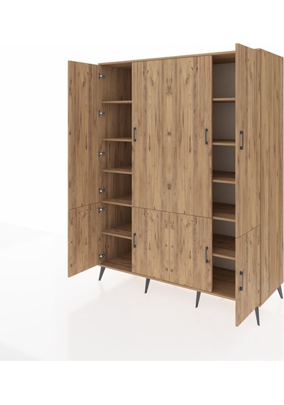 Kronos Gardrop 10 Raflı 8 Kapaklı 176x59x221 Çam-çam Çam Kronos Gardrop 10 Raflı 8 Kapaklı 176x59x221 Çam-çam Çam