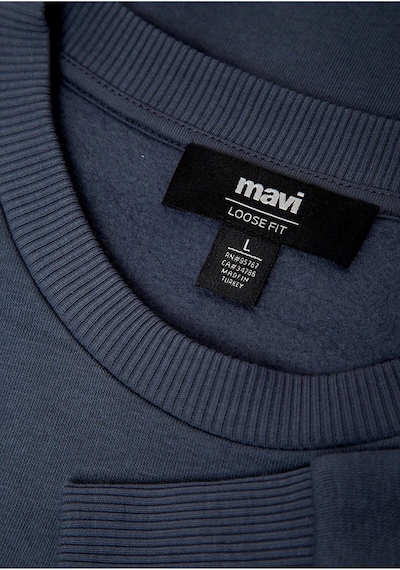 Bisiklet Yaka Sweatshırt Ombre Mavi