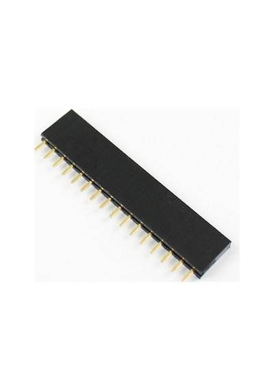 16 Pin Tek Sıra Dişi Header 180 Derece 1x16 Pin 2.54mm Soket Konnektör Breadboard Pcb Devre Bağlantı