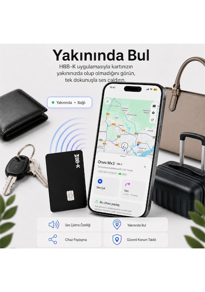 Hbb-k Apple Uyumlu iOS &android Akıllı Kart Siyah 1 Adet