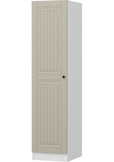 Minar Kale 1 Kapaklı Dolap İlkbahar Mebran 190cm - Beyaz/kumtaşı - Raflı Çok Renkli