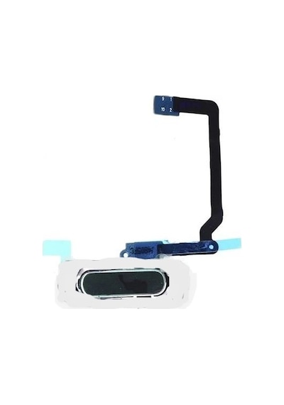 Samsung Uyumlu S5 G784 Home Tuş Siyah Beyaz Çerçeveli
