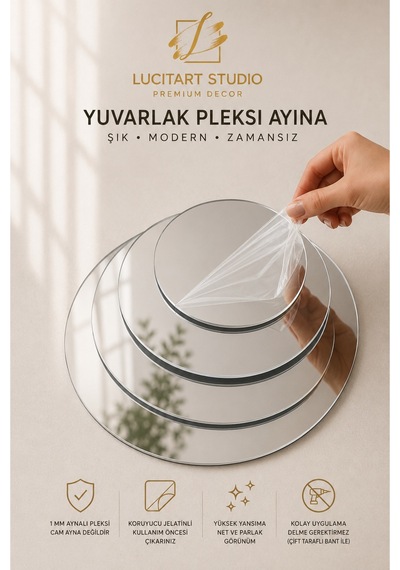 Lucitart 1 Adet Yuvarlak Dekoratif Pleksi Duvar Dekoru Kendinden Yapışkanlı 1 Mm Pleksi 9 Renk 10x10, 15x15, 20x20, 25x25, 30x30 Cm Kırmızı Lucitart 1 Adet Yuvarlak Dekoratif Pleksi Duvar Dekoru Kendinden Yapışkanlı 1 Mm Pleksi 9 Renk 10x10, 15x15, 20x20, 25x25, 30x30 Cm Kırmızı