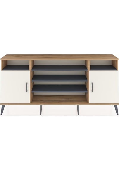 Arges Konsol 5 Raflı 2 Kapaklı 176x30x83 Çam-aytaşı/antrasit Aytaşı/antrasit Arges Konsol 5 Raflı 2 Kapaklı 176x30x83 Çam-aytaşı/antrasit Aytaşı/antrasit