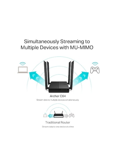 TP-Link Archer C64 AC1200 Kablosuz Dual Band Router