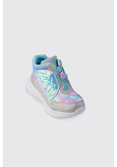 Panço Skechers Jumpsters Kız Bebek Gümüş Ayakkabı Gri