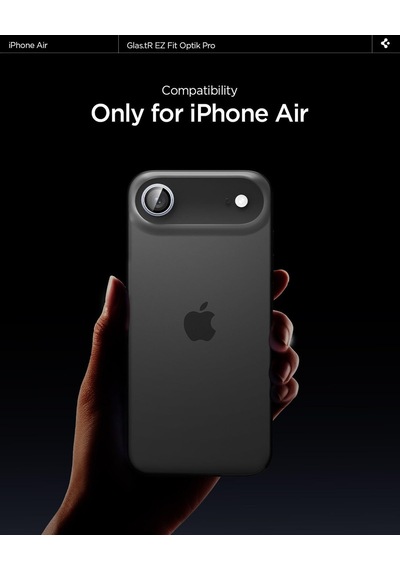 İphone Air İle Uyumlu Kamera Lens Koruyucu Cam Kolay Kurulum Glas.tr Ez Fit Optik Pro 2 Adet Gray - Agl10130