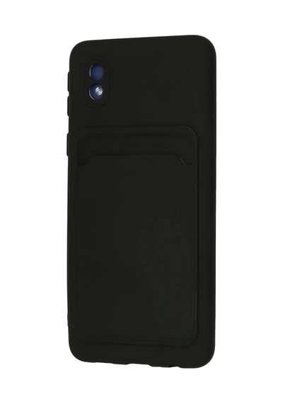 Newface Samsung Galaxy Uyumlu A01 Core Kılıf Kelvin Kartvizitli Silikon - Siyah Diğer