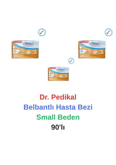 Dr. Pedical - Belbantlı Yaşlı Hasta Bezi Small Beden 90'lı S