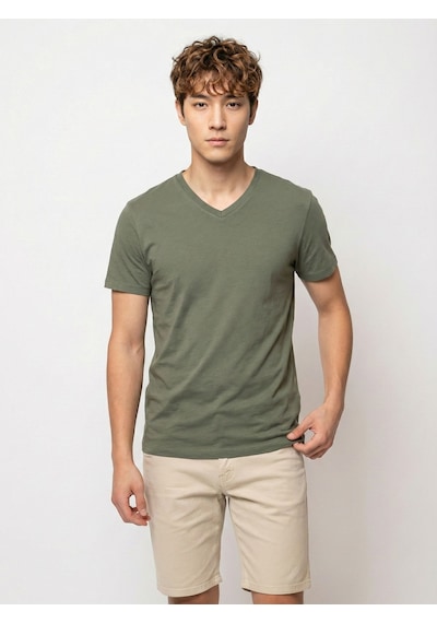 LOFT Regular Fit Erkek Tshirt K.kol Lf2042276 Q1.v1 Haki
