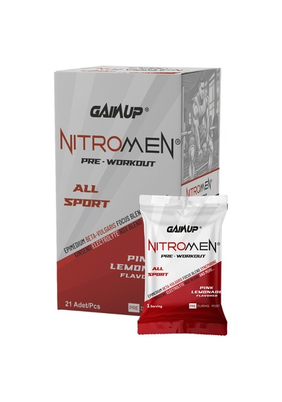 Gainup Nitromen Pre-workout 21 Şase - Pink Lemonde