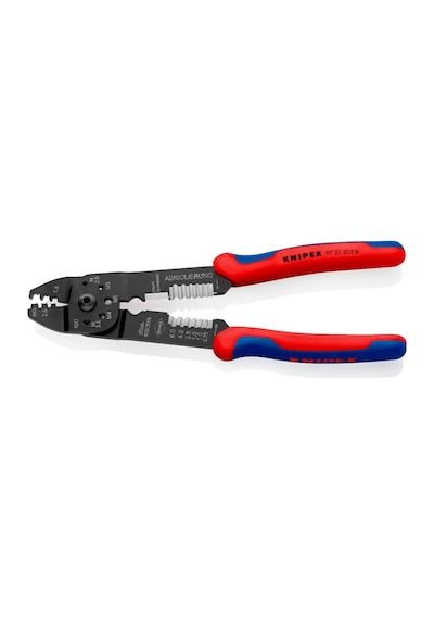 Knipex Çok Fonksiyonlu Papuç Sıkma Ve Kablo Sıyırma Pensesi 9721215b