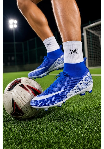 In Step Vortex Futbol Kramponu Çoraplı Bilekli Bağcıklı Dişli Taban Halı Saha Ve Çim Saha Krampon Mavi Beya Mavi Beyaz In Step Vortex Futbol Kramponu Çoraplı Bilekli Bağcıklı Dişli Taban Halı Saha Ve Çim Saha Krampon Mavi Beya Mavi Beyaz