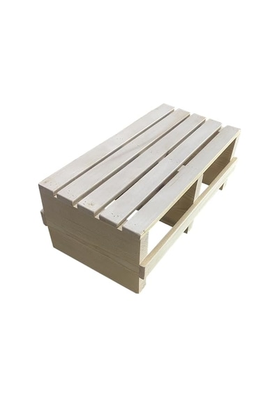 Doğal Ahşap Ev Içi Kullanıma Uygun Kaymaz Tabanlı Step Tahtası 18x25x50 Cm