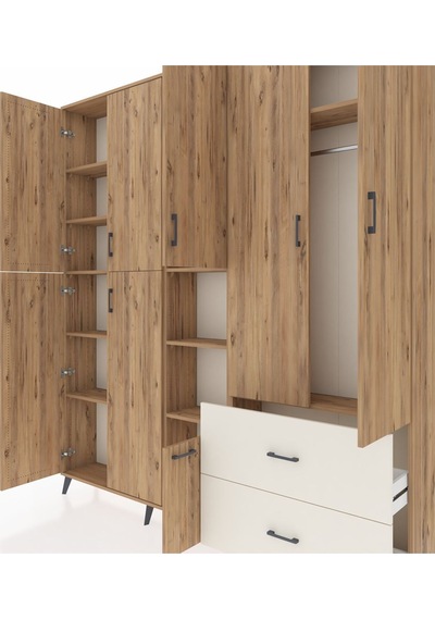 Arges Dolap 12 Raflı 2 Çekmeceli Tek Askılı 220x30x243 Çam-çam/aytaşı Atlas Çam/aytası Arges Dolap 12 Raflı 2 Çekmeceli Tek Askılı 220x30x243 Çam-çam/aytaşı Atlas Çam/aytası