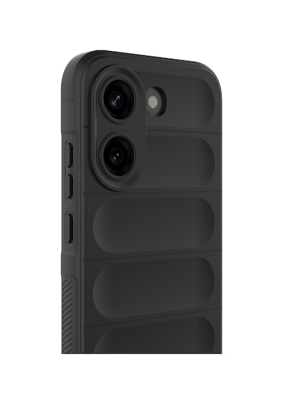 Xiaomi Poco X8 Pro Kılıf Elde Tutma Kolaylıkla Kaydırmaz Kenar Line Dizayn Optietnik Kapak Siyah