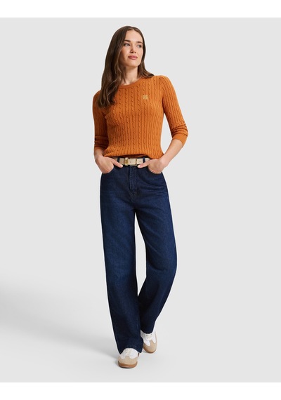 Pierre Cardin Turuncu Slim Fit Basic Kazak 50331465 Vr051