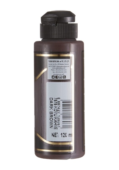 7575 Koyu Kahve Renginde Akrilik Boya 120 Ml C.ab7575 Tek Renk