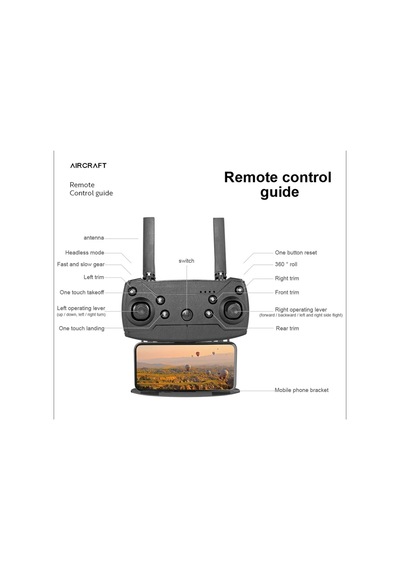 Çift Kameralı Çift Bataryalı Drone Uzaktan Kumandalı App Destekli Quadcopter