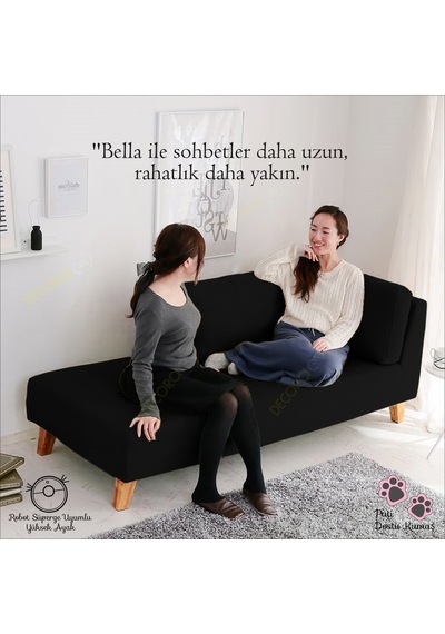 Bella Rahat Dinlenme Koltuğu Josefin Koltuk Psikolog Koltuğu Kitap Okuma Koltuğu Puf Koltuk Kanepe Siyah