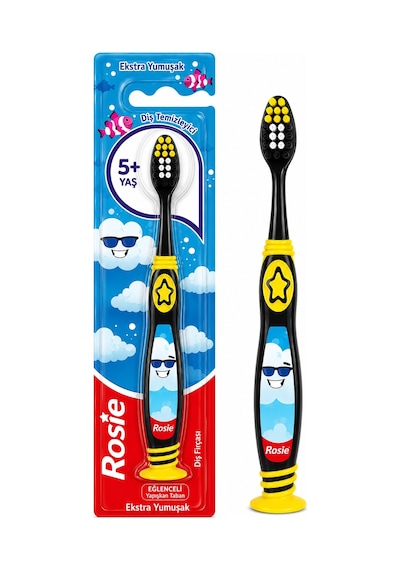 Colgate Çocuk Diş Fırçası Bulut Temalı Erkek Ekstra Yumuşak, Yapışkan Taban +5 Yaş