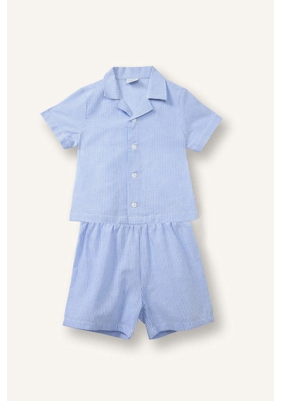 Defacto Poplin 2li Dokuma Pijama Erkek Bebek H4446a526smnv94 Lacivert-nv94