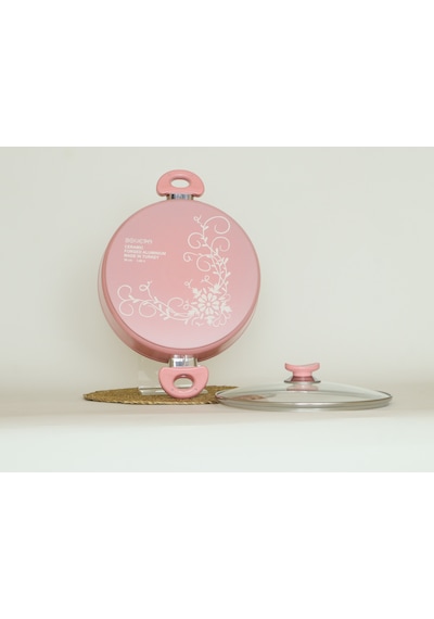 Bonera Seramik 28 Cm Karnıyarık Tencere Gül Kurusuv Gül Kurusu