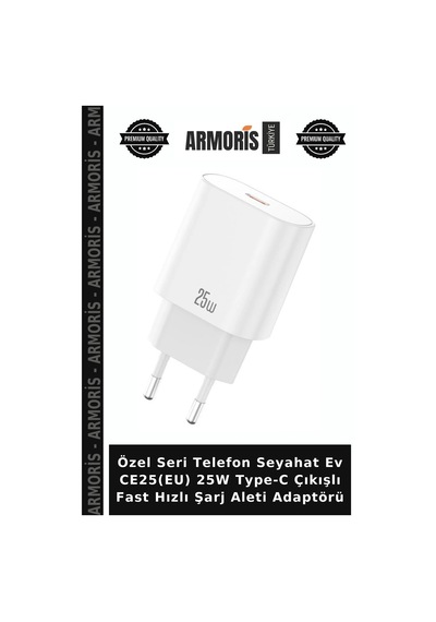 Özel Seri Telefon Seyahat Ev Ce25 Eu 25w Type-c Çıkışlı Fast Hızlı Şarj Aleti Adaptörü