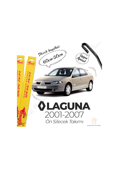Renault Laguna Muz Silecek Takımı 2001-2007 İnwells