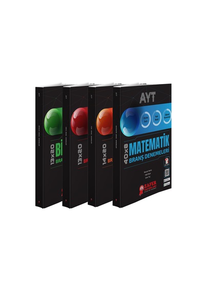 Zafer Yayınları Ayt Branş Denemeleri Kitap Seti 4 Lü Set - Yeni