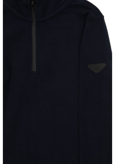 U.S. Polo Assn. Erkek Çocuk Yarım Fermuarlı Lacivert Polar Sweatshirt 50298060-VR033